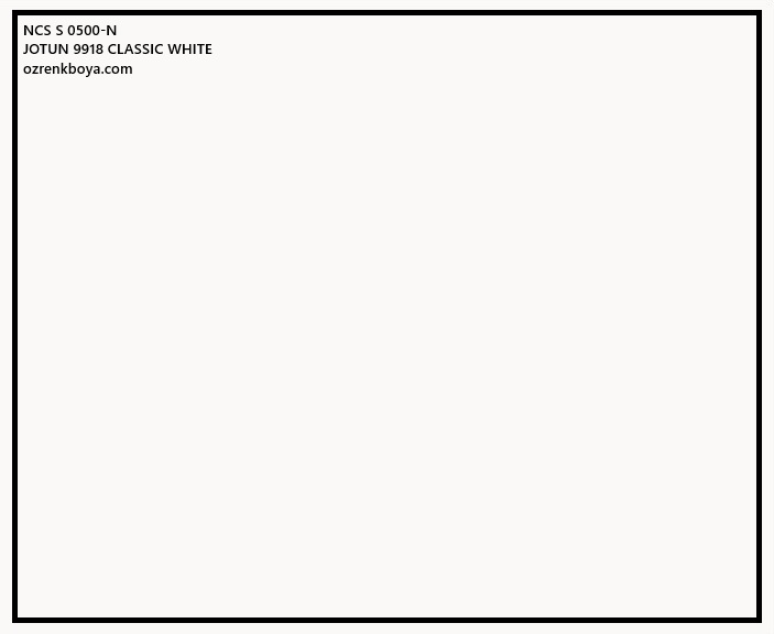 JOTUN TOPCOAT SİLK 9918 CLASSIC WHITE